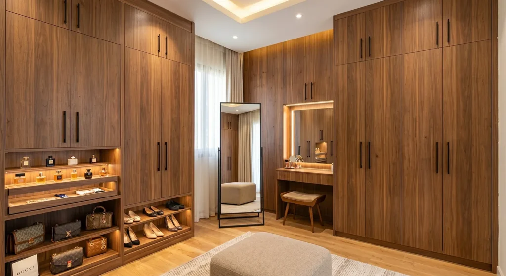 وحدات تخزين ملابس عملية بتقسيم داخلي ذكي Smart wardrobe storage units with efficient internal organization